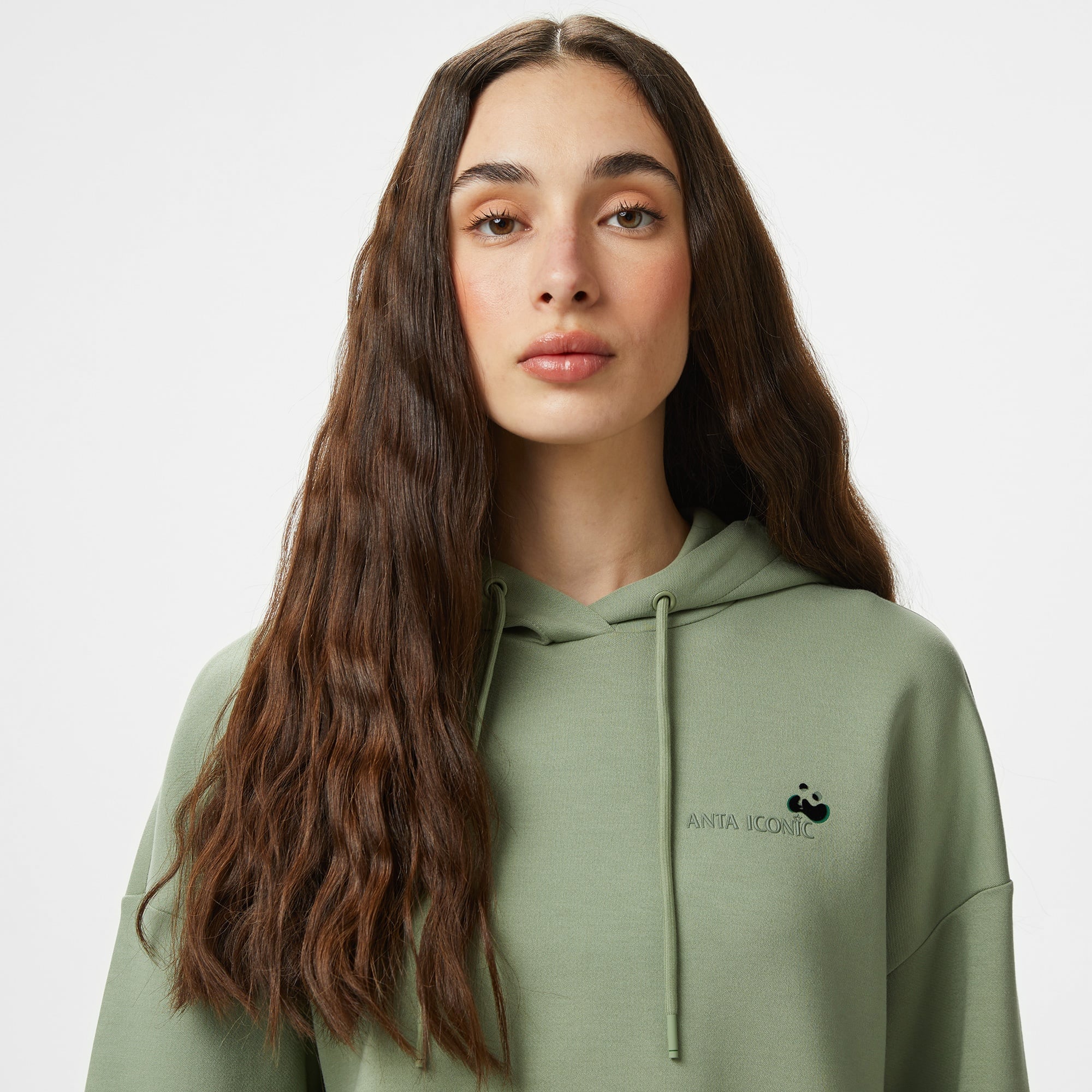 Anta Iconic Kadın Yeşil Sweatshirt