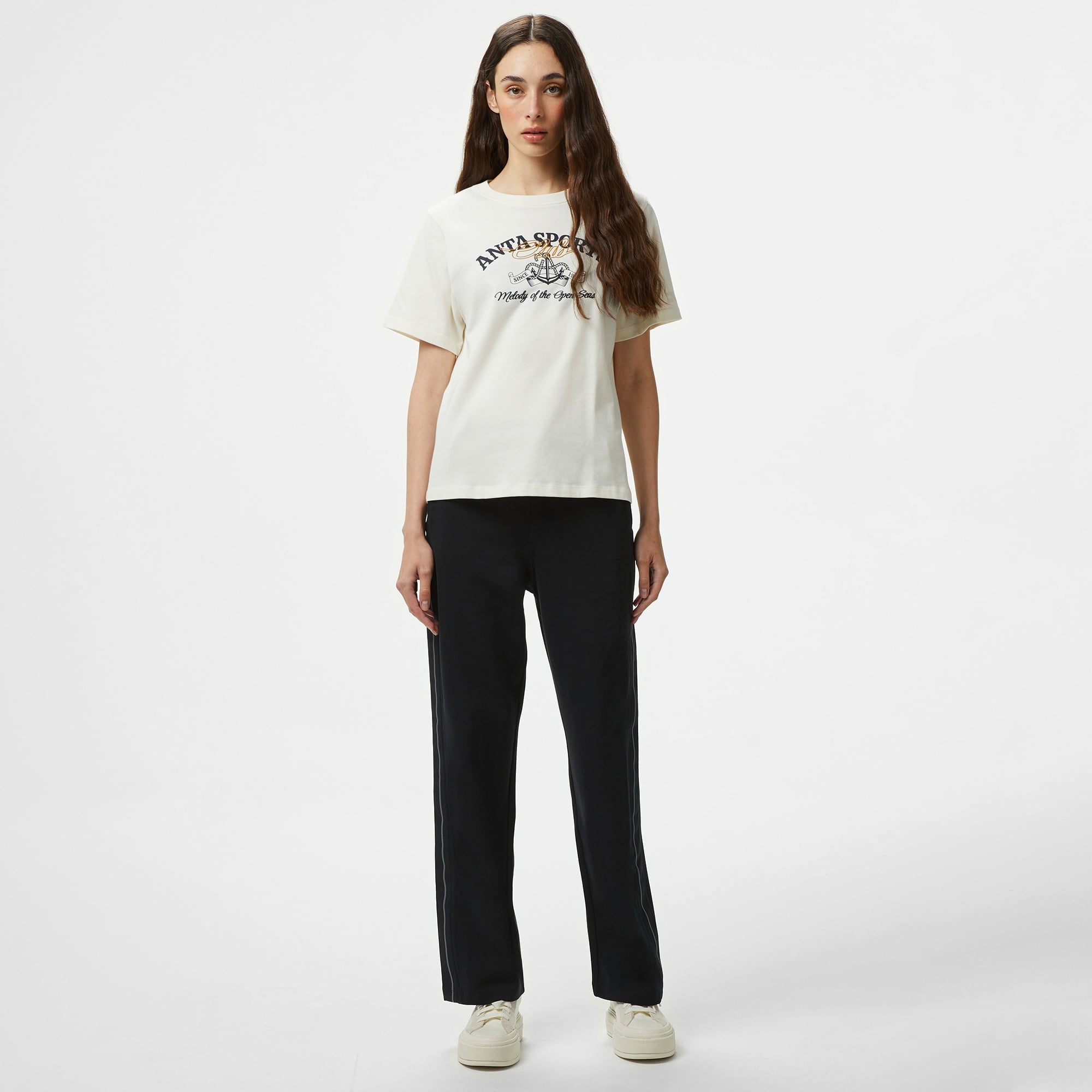 Anta Sports Club Kadın Beyaz T-Shirt