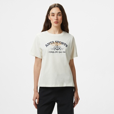  Anta Sports Club Kadın Beyaz T-Shirt