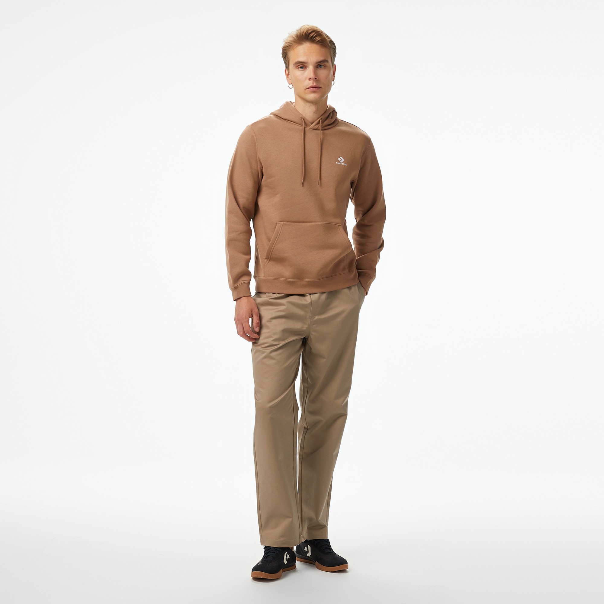 Converse Unisex Kahverengi Hoodie