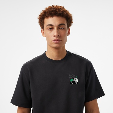  Anta Iconic SS Erkek Siyah T-Shirt