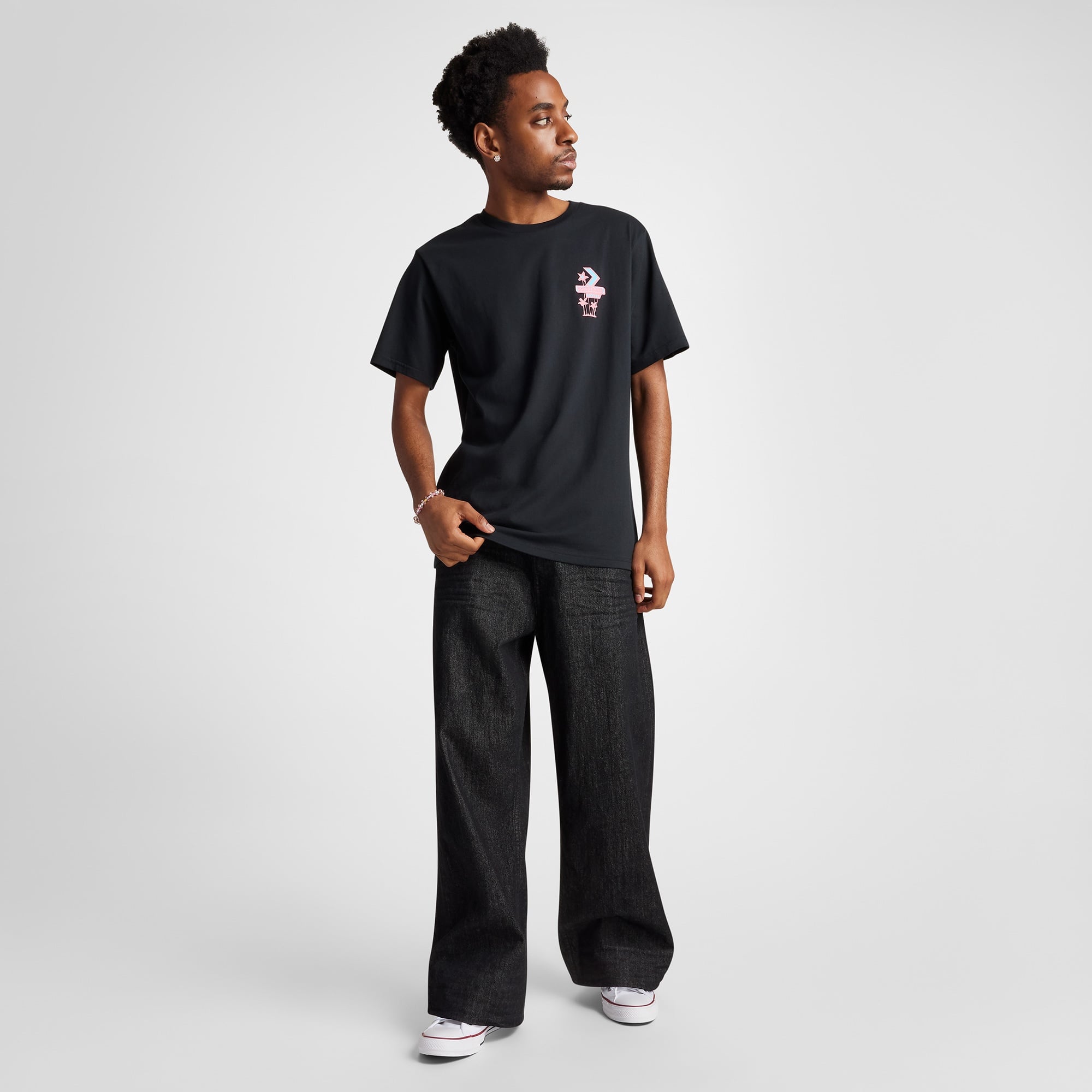 Converse Erkek Siyah T-Shirt