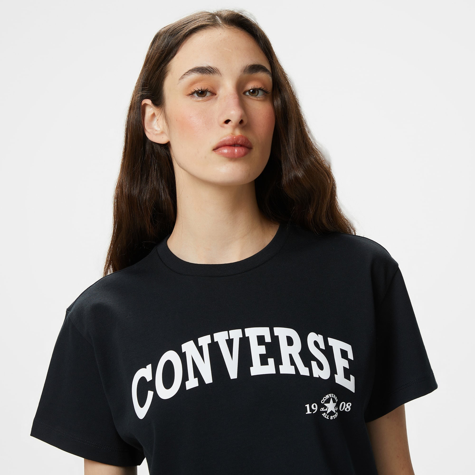 Converse Kadın Siyah T-Shirt