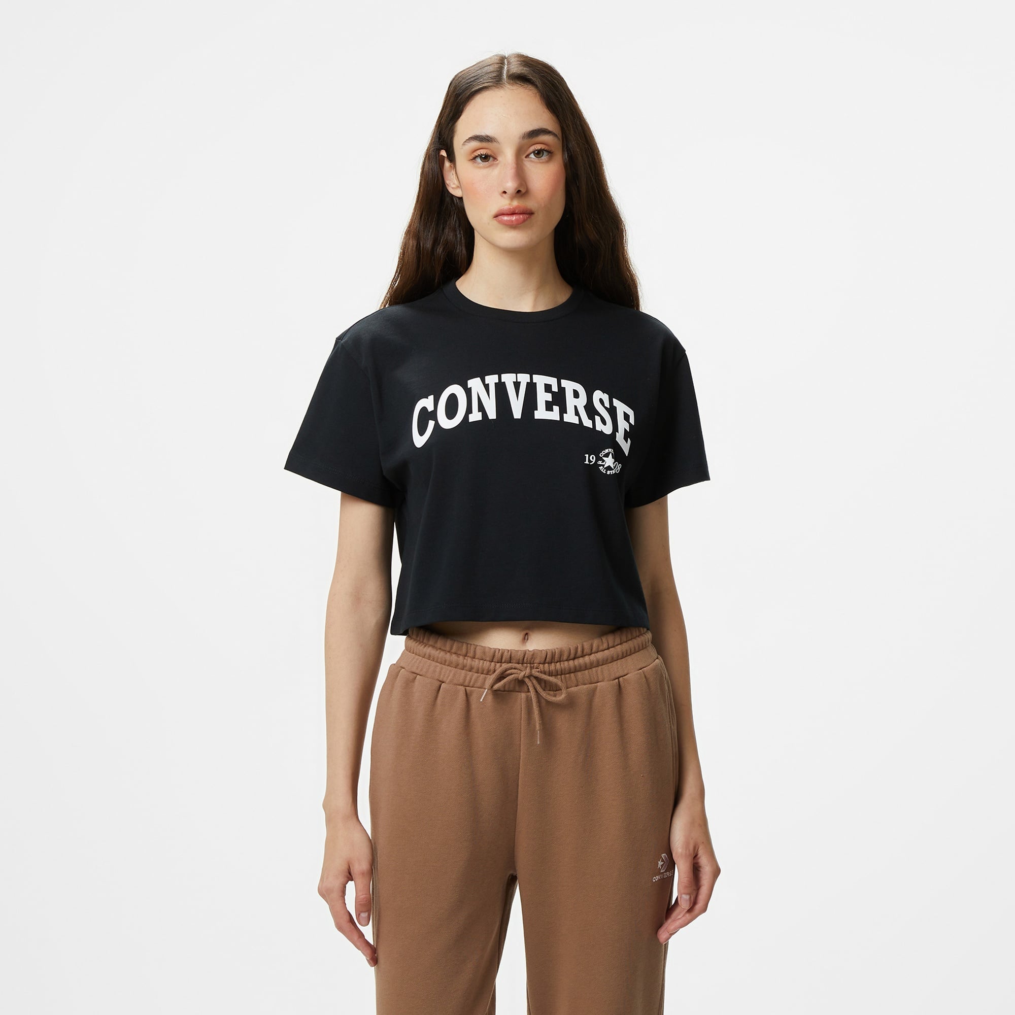 Converse Kadın Siyah T-Shirt