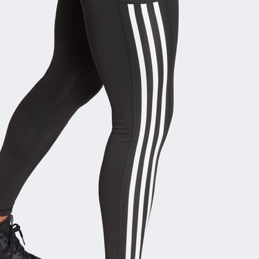  adidas Optime 3-Stripes Full Length Kadın Siyah Tayt