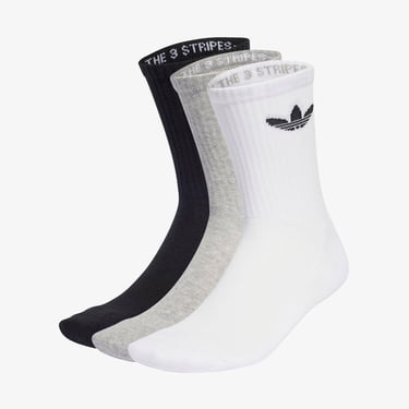  adidas Trefoil Cushion Crew 3' lü Unisex Beyaz Çorap