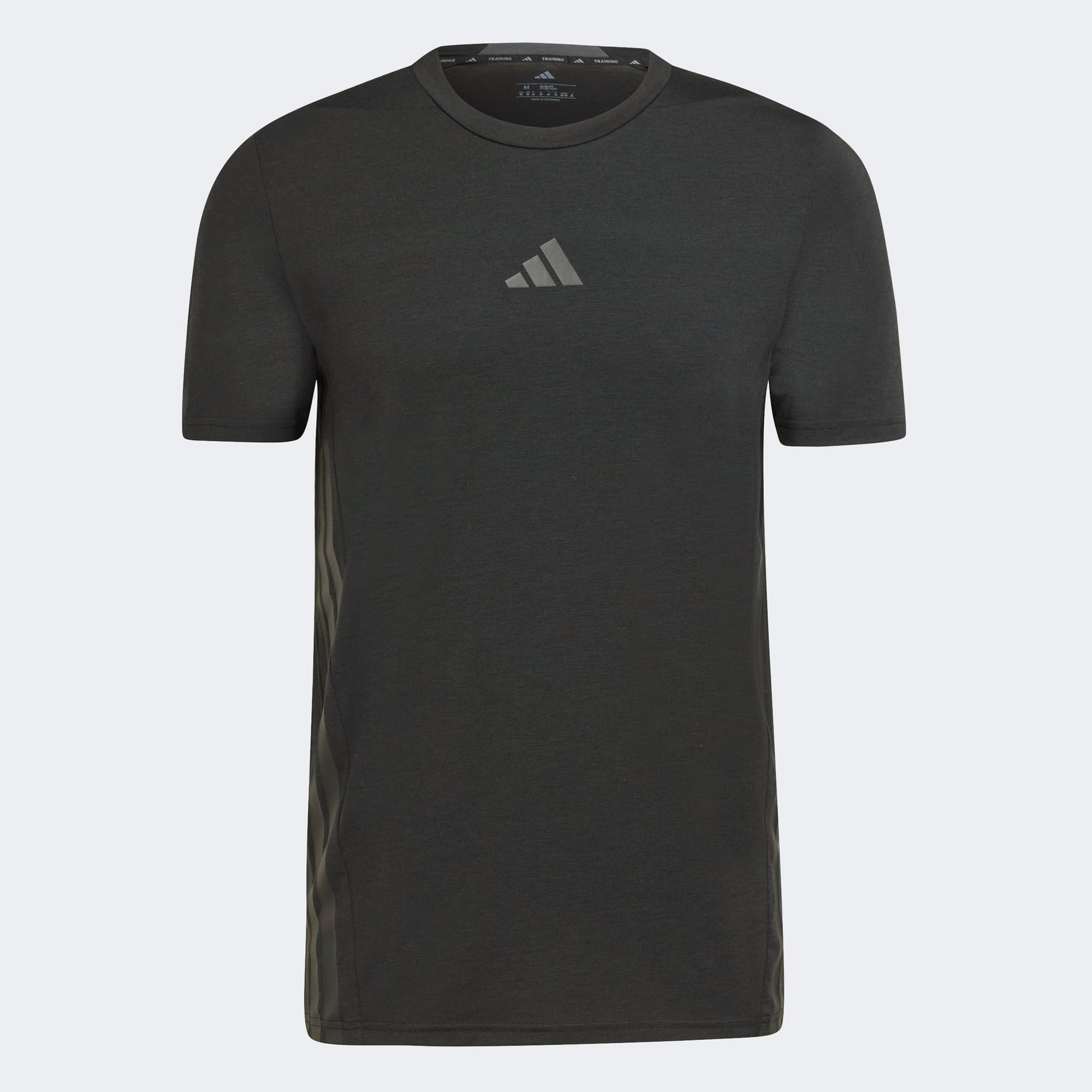 adidas Designed 4 Training 3-Stripes Erkek Siyah T-Shirt