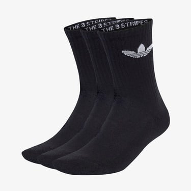  adidas Trefoil Cushion Crew 3' lü Unisex Siyah Çorap