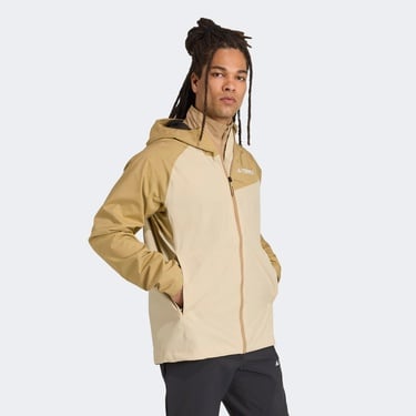  adidas Terrex Multi 2-Layer Rain Erkek Kahverengi Ceket
