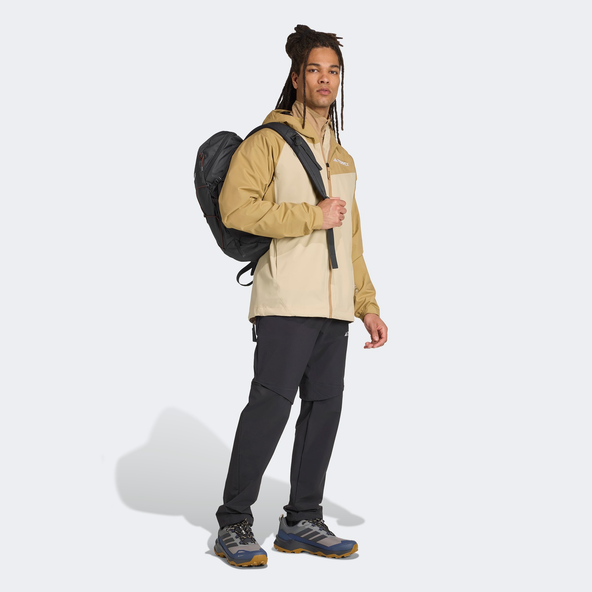 adidas Terrex Multi 2-Layer Rain Erkek Bej Yağmurluk