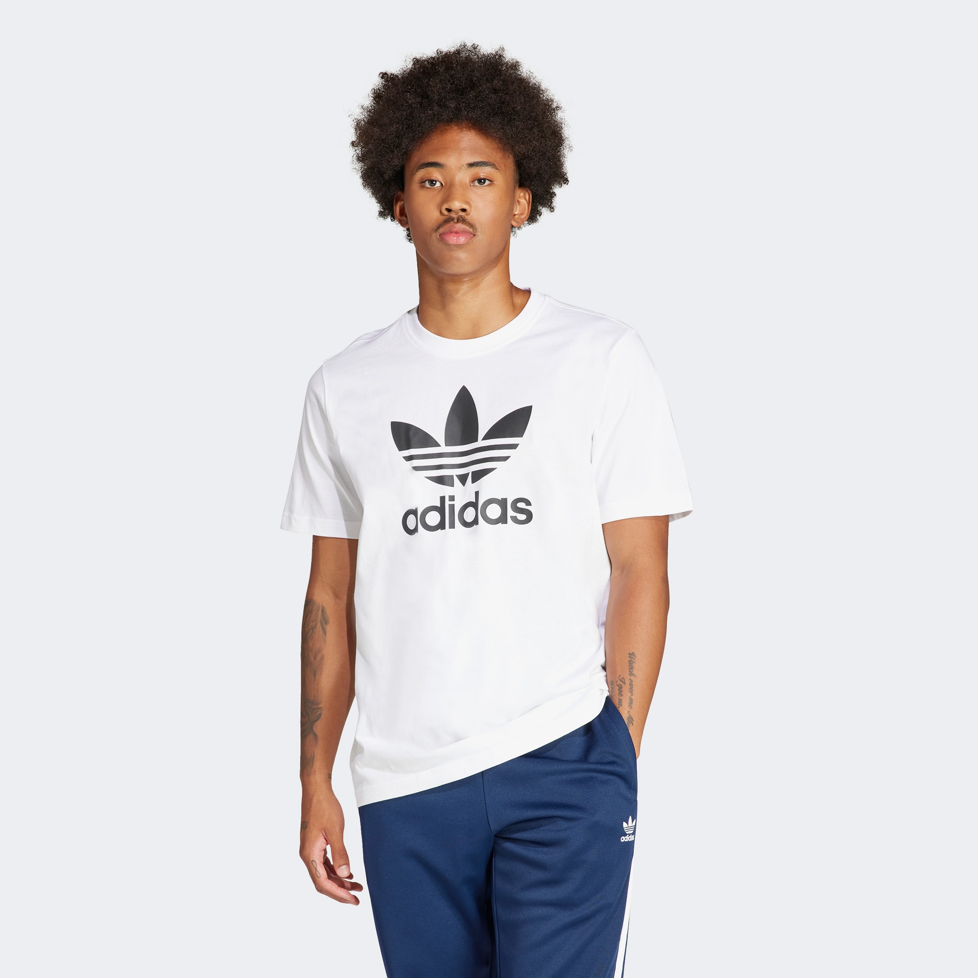 adidas Trefoil Erkek Beyaz T-Shirt