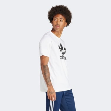  adidas Trefoil Erkek Beyaz T-Shirt