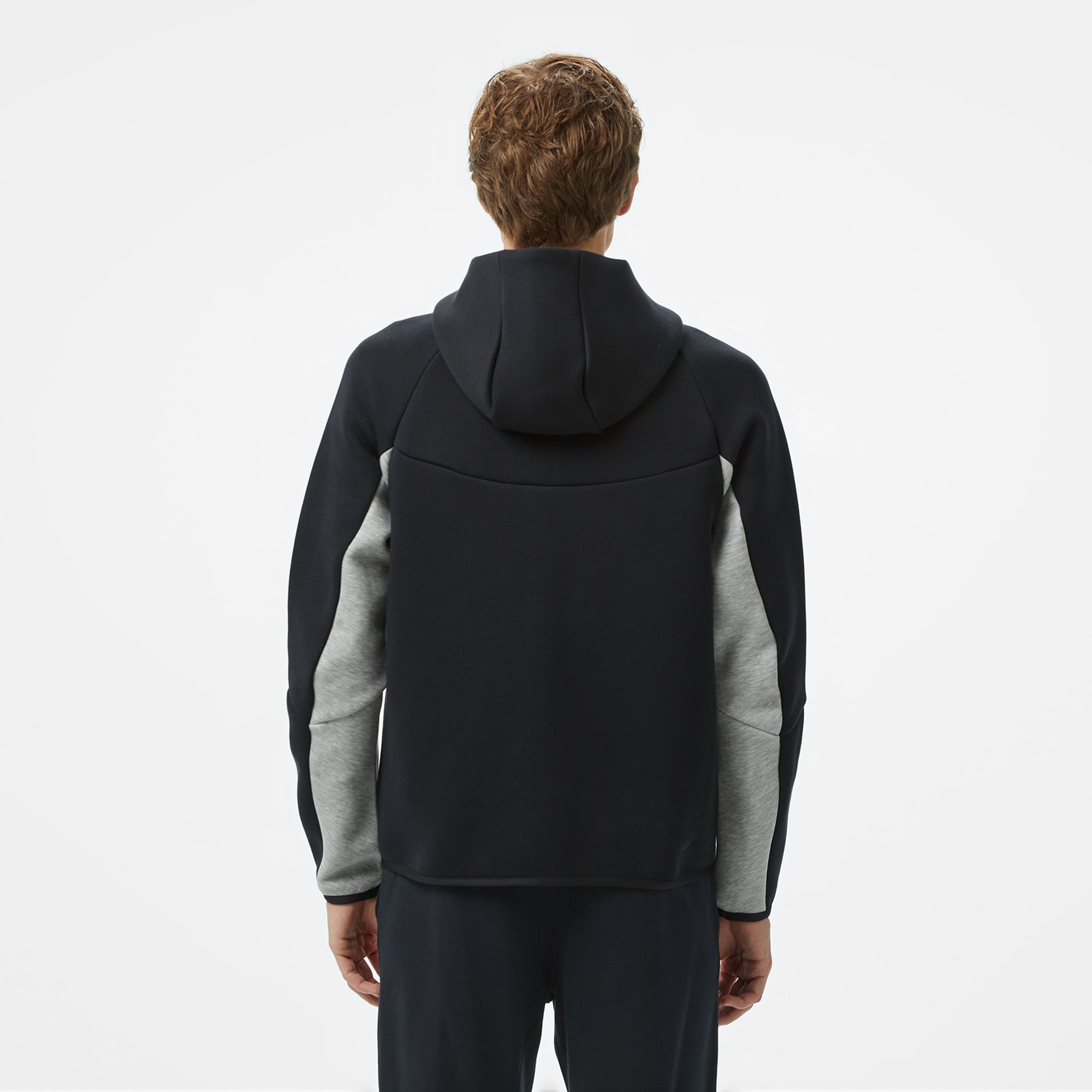 Nike Tech Fleece Erkek Gri Kapüşonlu Hoodie