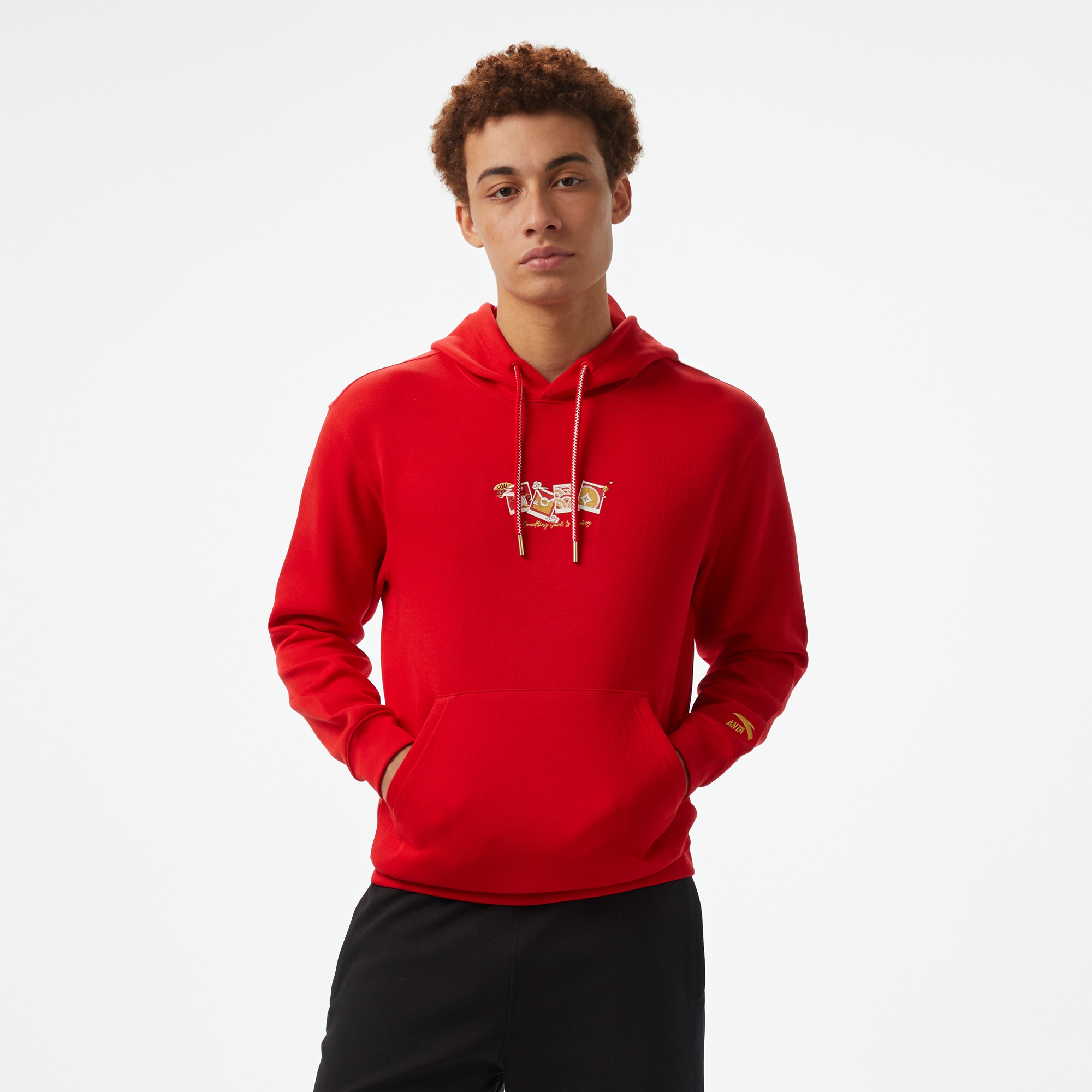 Anta CNY Good Luck Erkek Kırmızı Hoodie