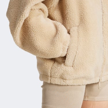  adidas Essential Teddy Jkt Kadın Yeşil Ceket