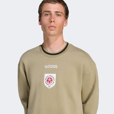  adidas Crewneck Erkek Yeşil Sweatshirt