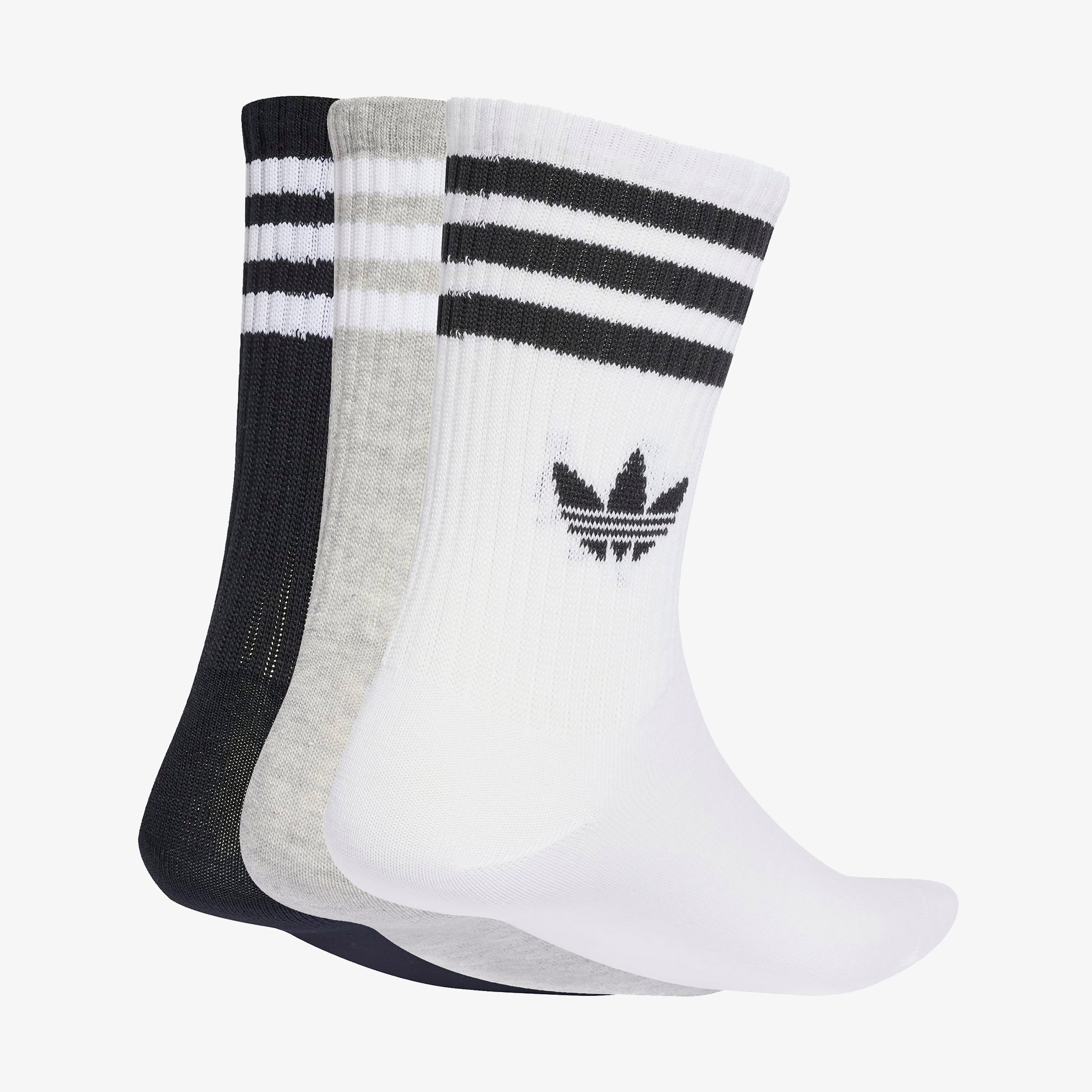 adidas 3-Stripes Crew 3' lü Unisex Beyaz Çorap