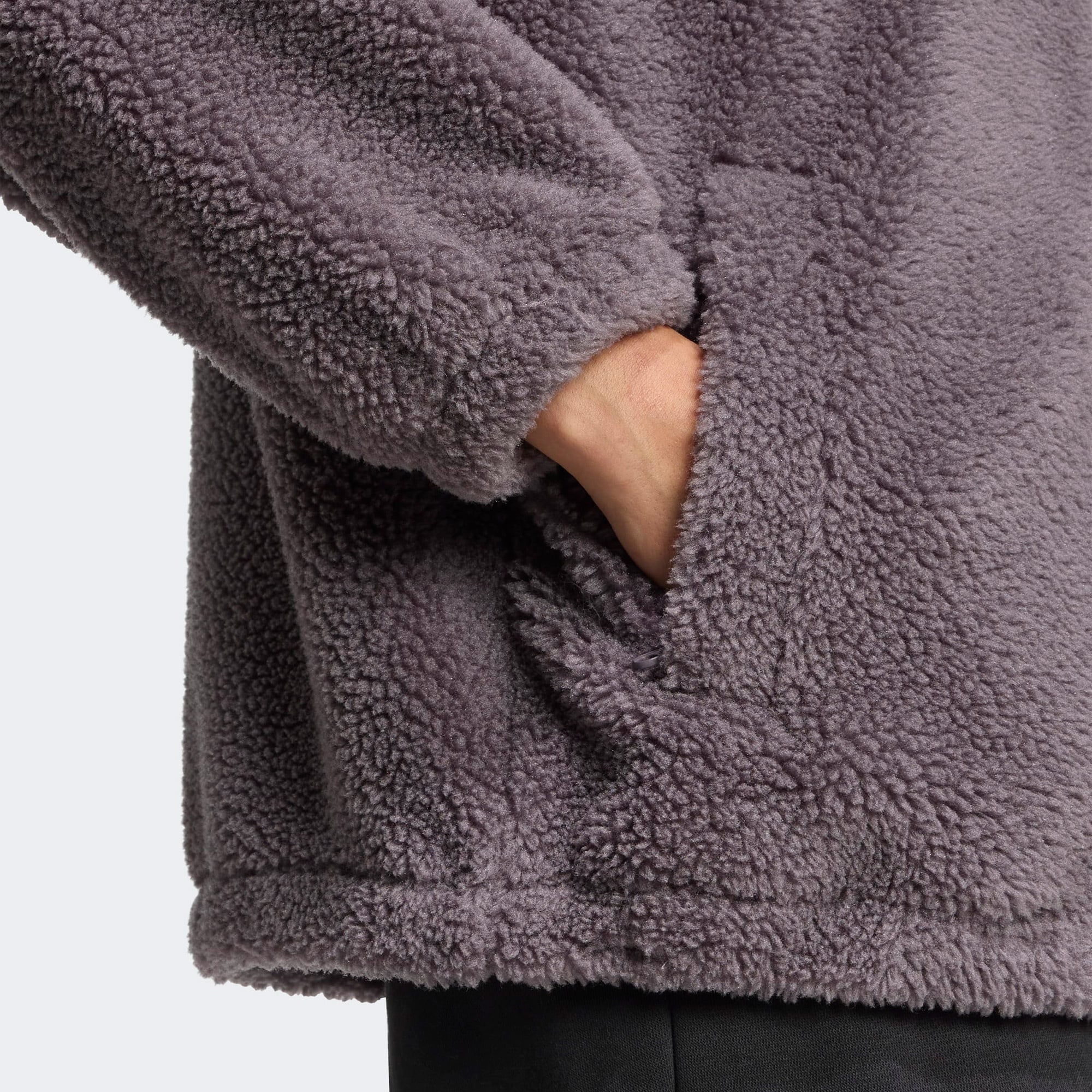 adidas Essentials Teddy Kadın Gri Ceket