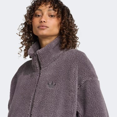  adidas Essentials Teddy Kadın Gri Ceket