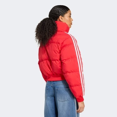  Adidas Cropped Puff Kadın Kırmızı Mont