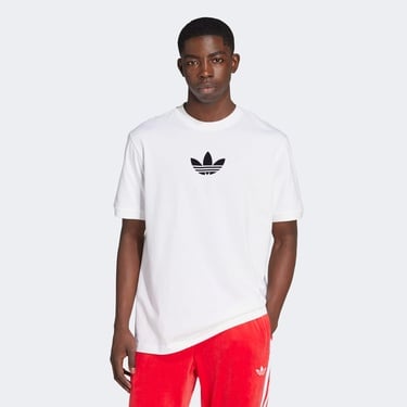  Adidas Oversize Erkek Beyaz T-Shirt