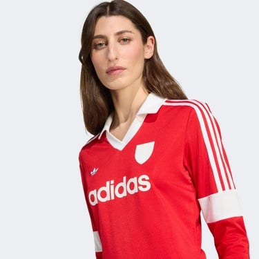  adidas Footie Collar Kadın Kırmızı T-Shirt