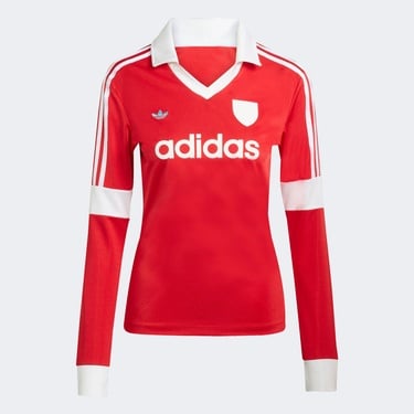  adidas Footie Collar Kadın Kırmızı T-Shirt