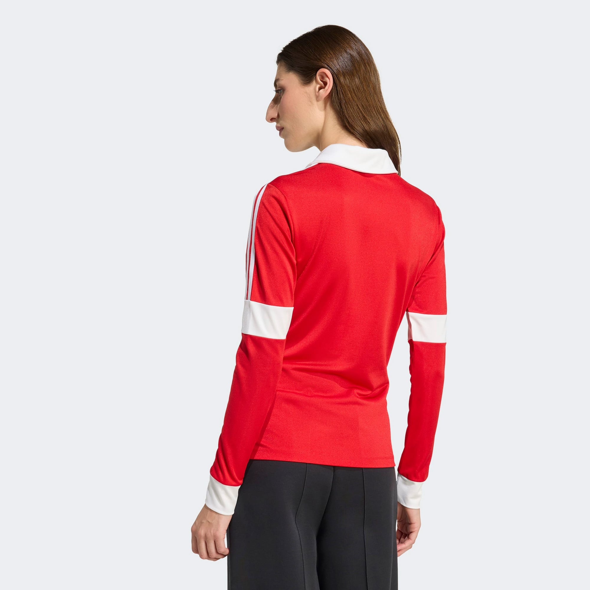 adidas Footie Collar Kadın Kırmızı T-Shirt