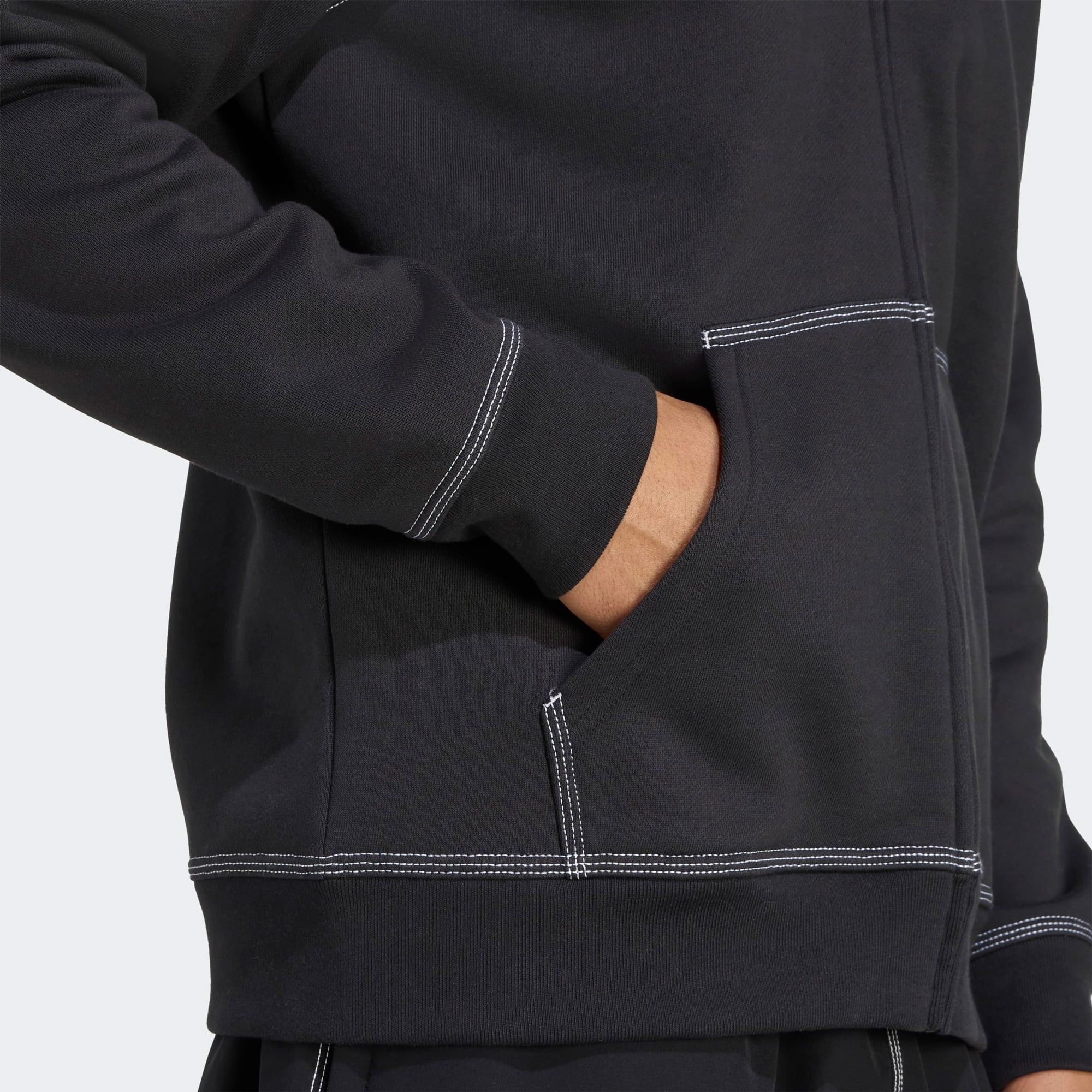 adidas Essentials Erkek Siyah Hoodie