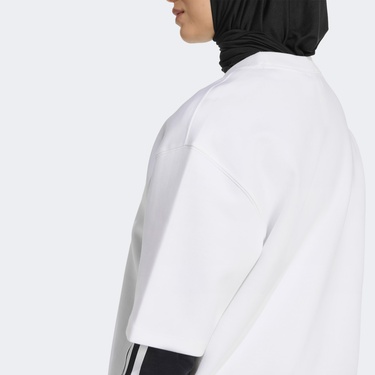  adidas Spacer Trefoil Kadın Beyaz T-Shirt