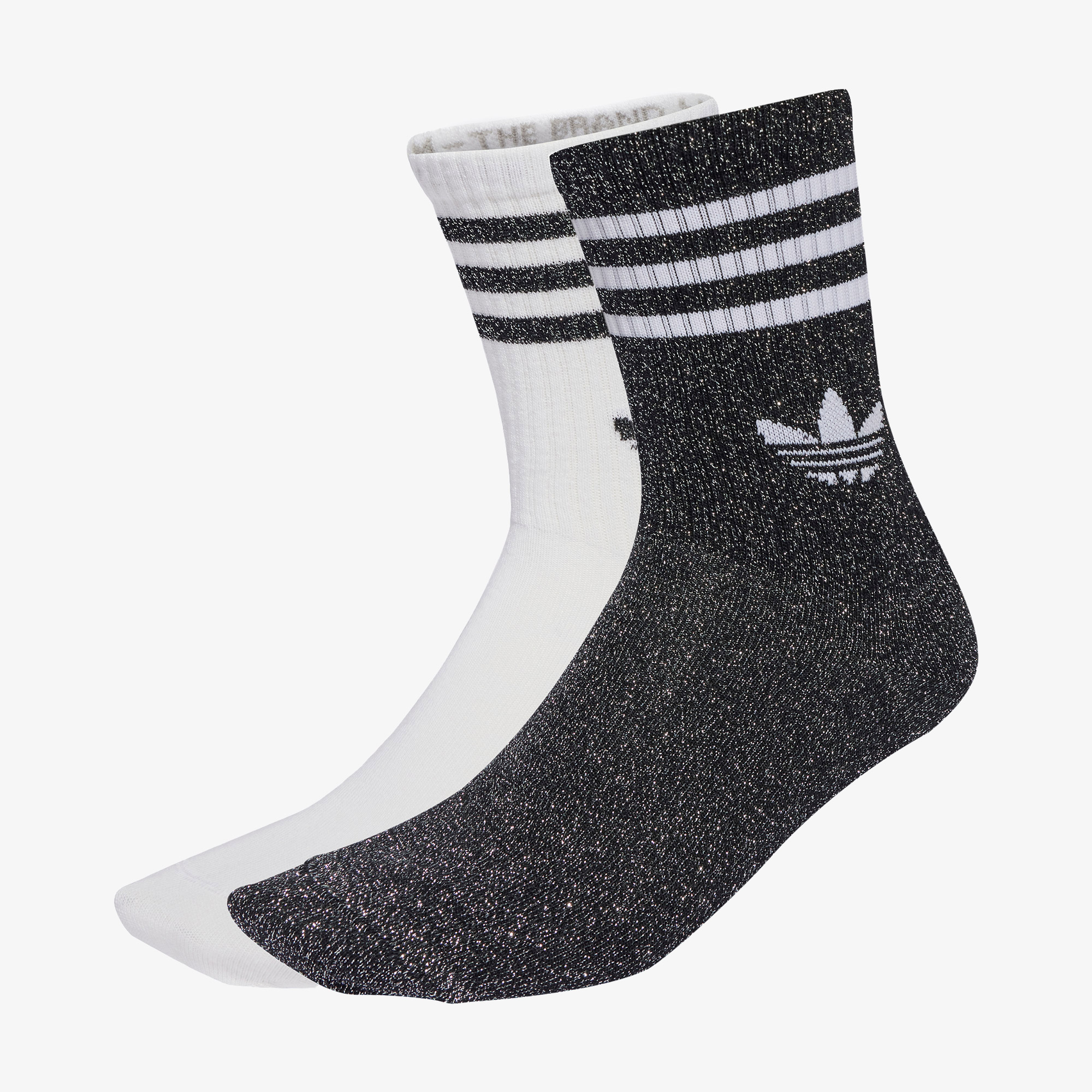  adidas 3-Stripes Glitter Crew 2 Unisex Siyah Çorap