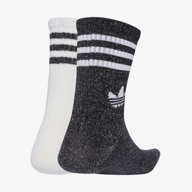  adidas 3-Stripes Glitter Crew 2 Unisex Siyah Çorap