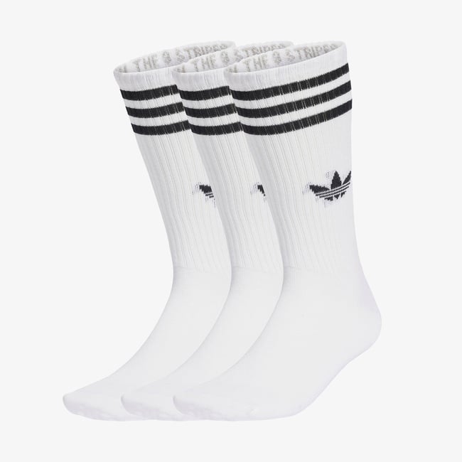  adidas 3-Stripes High Crew 3' lü Unisex Beyaz Çorap