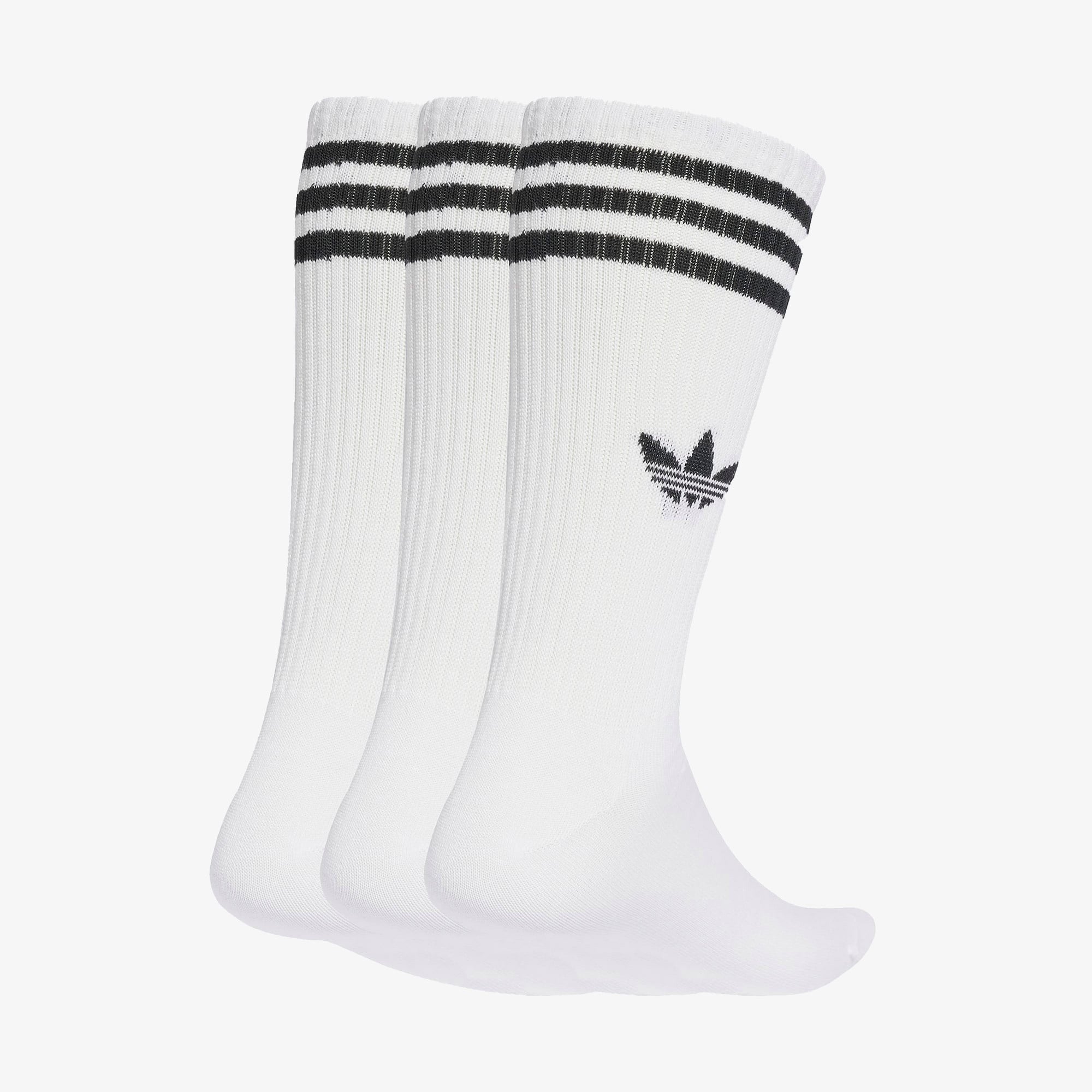 adidas 3-Stripes High Crew 3' lü Unisex Beyaz Çorap