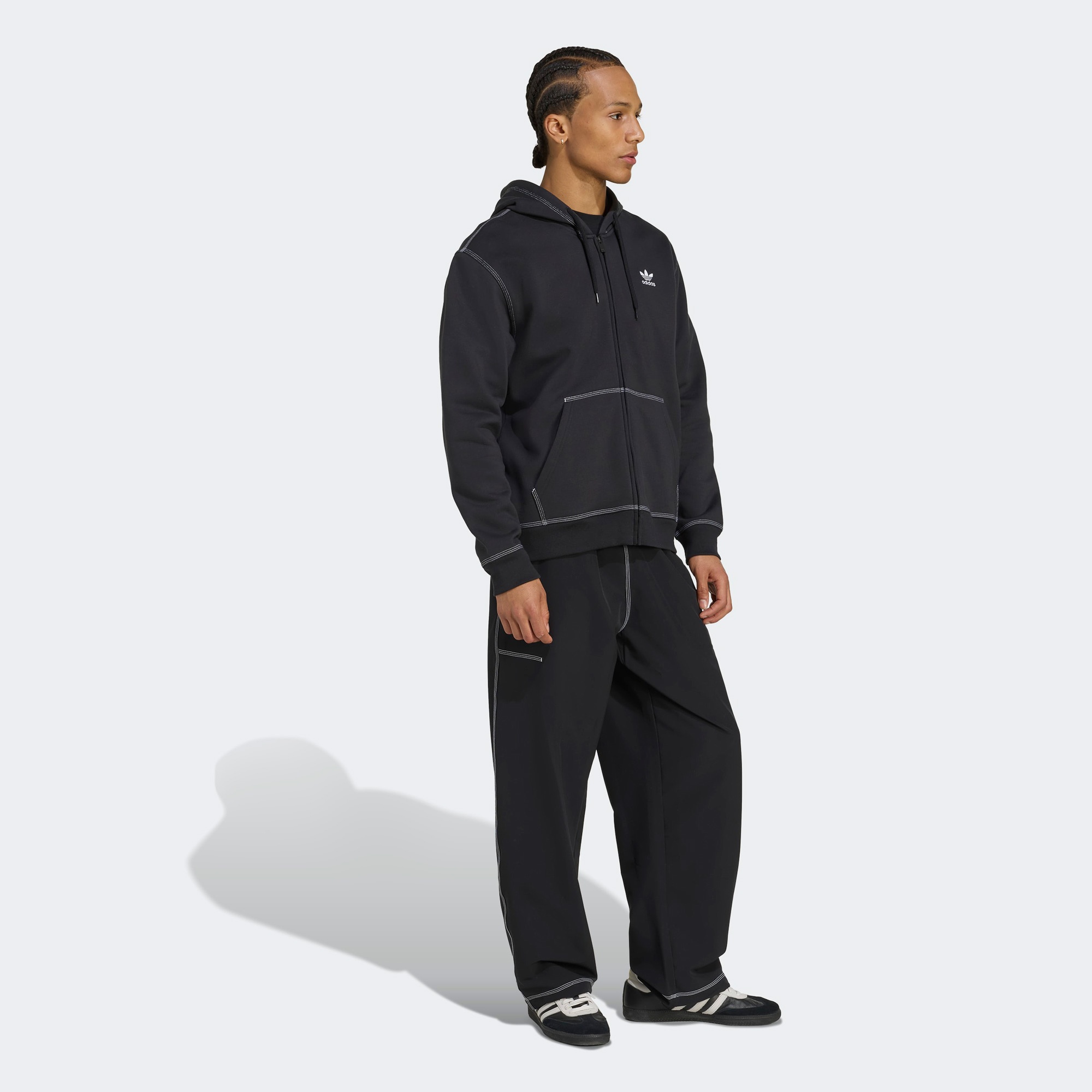 adidas Essentials Erkek Siyah Hoodie