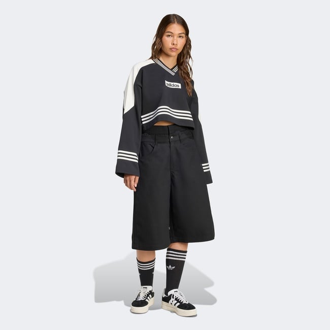  adidas Crew Kadın Siyah Sweatshirt