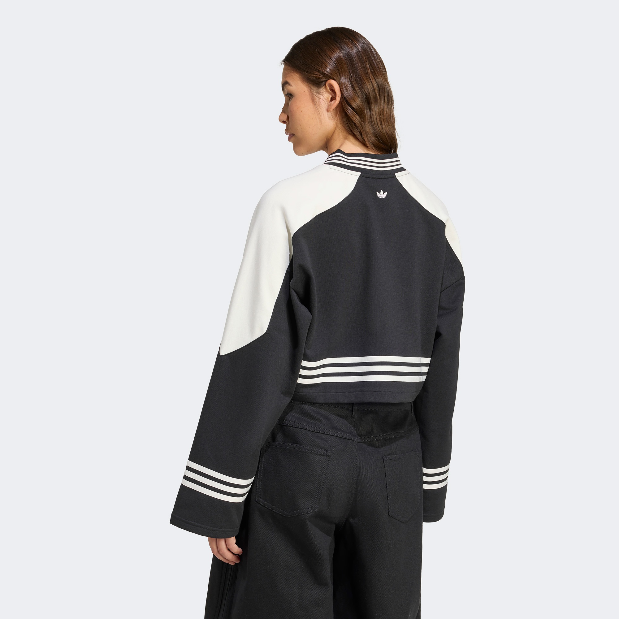 adidas Crew Kadın Siyah Sweatshirt