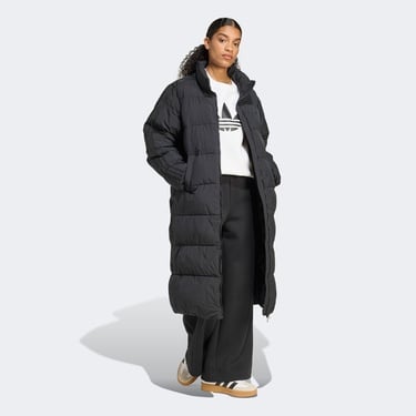  Adidas Long Puffer Kadın Siyah Ceket