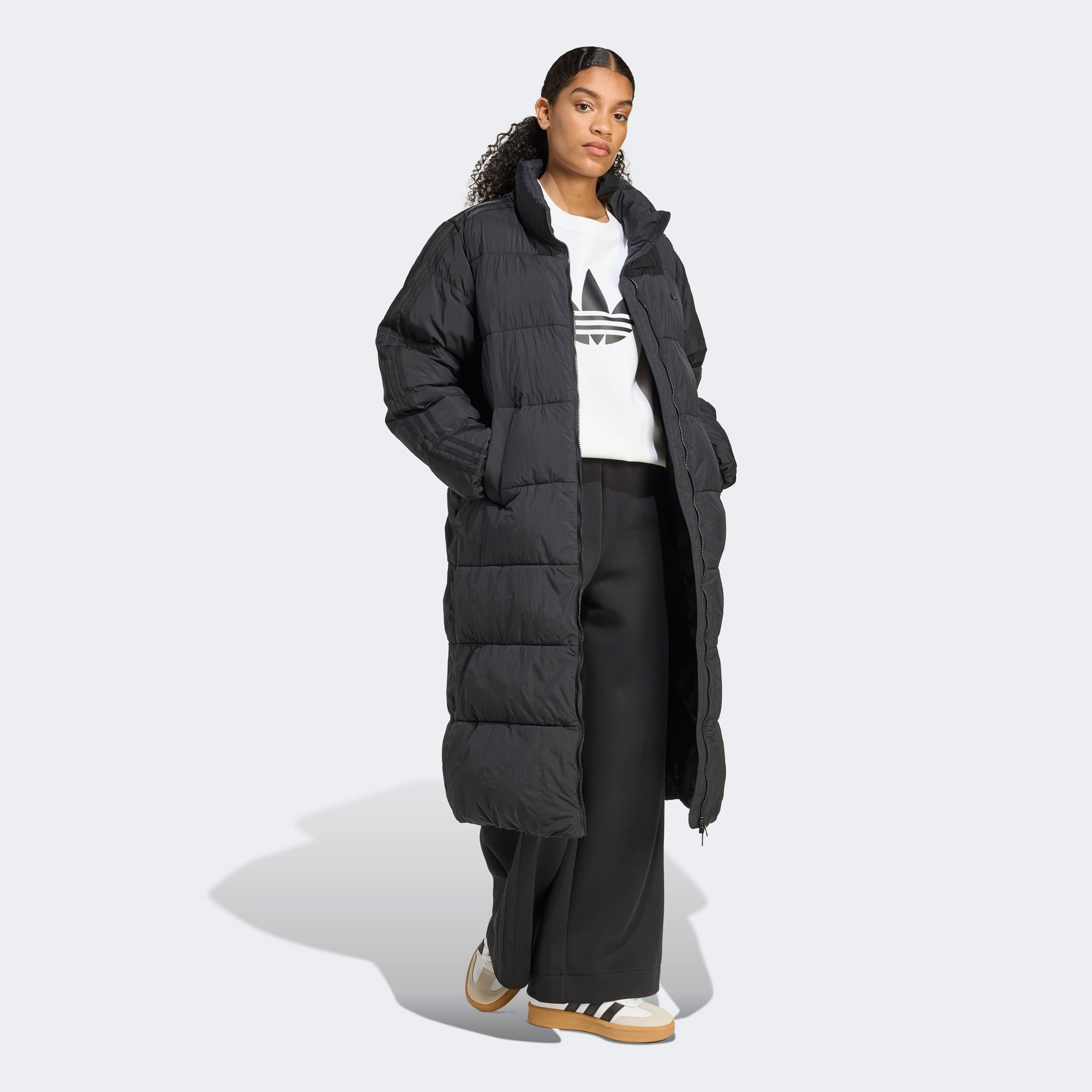  Adidas Long Puffer Kadın Siyah Ceket