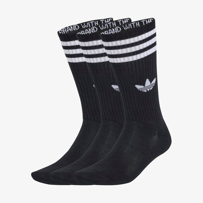 adidas 3-Stripes High Crew 3' lü Unisex Siyah Çorap
