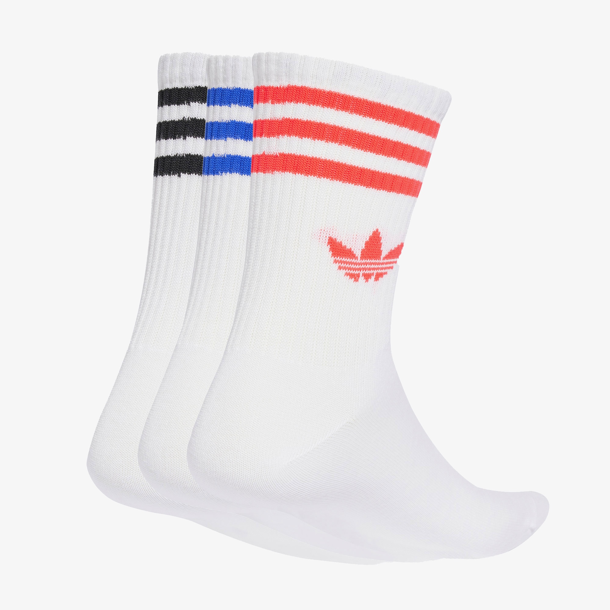 adidas 3-Stripes Crew 3' lü Unisex Beyaz Çorap