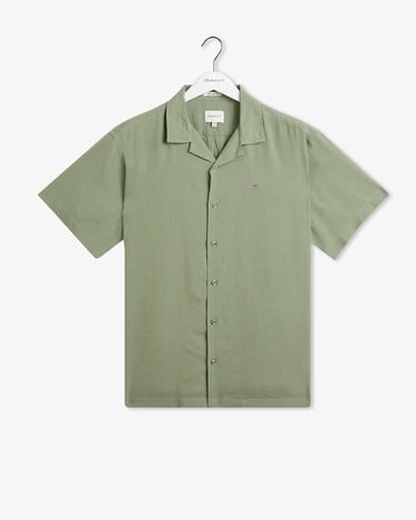  GANT Erkek Yeşil Kısa Kollu Gömlek