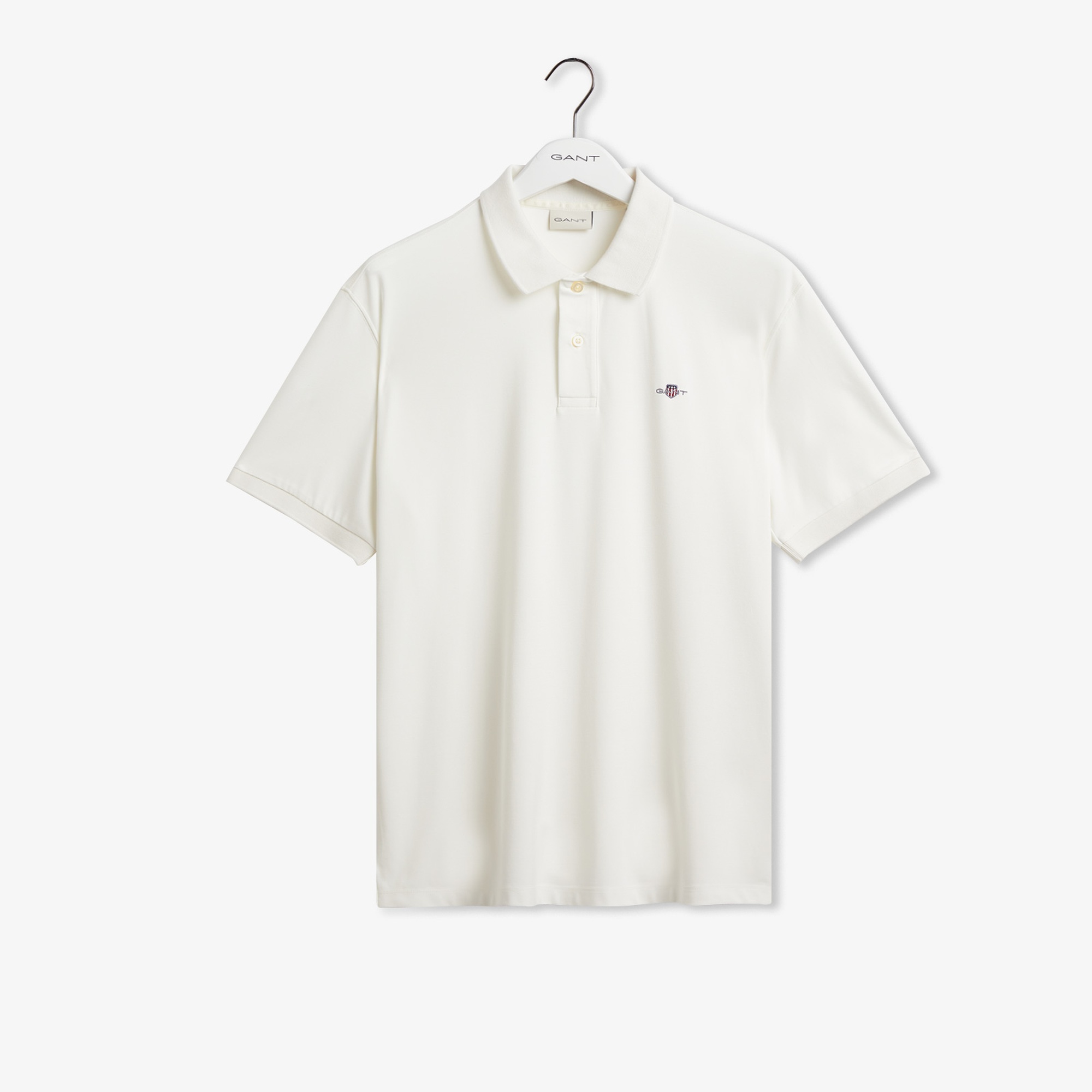 GANT Erkek Krem Relaxed Fit Polo