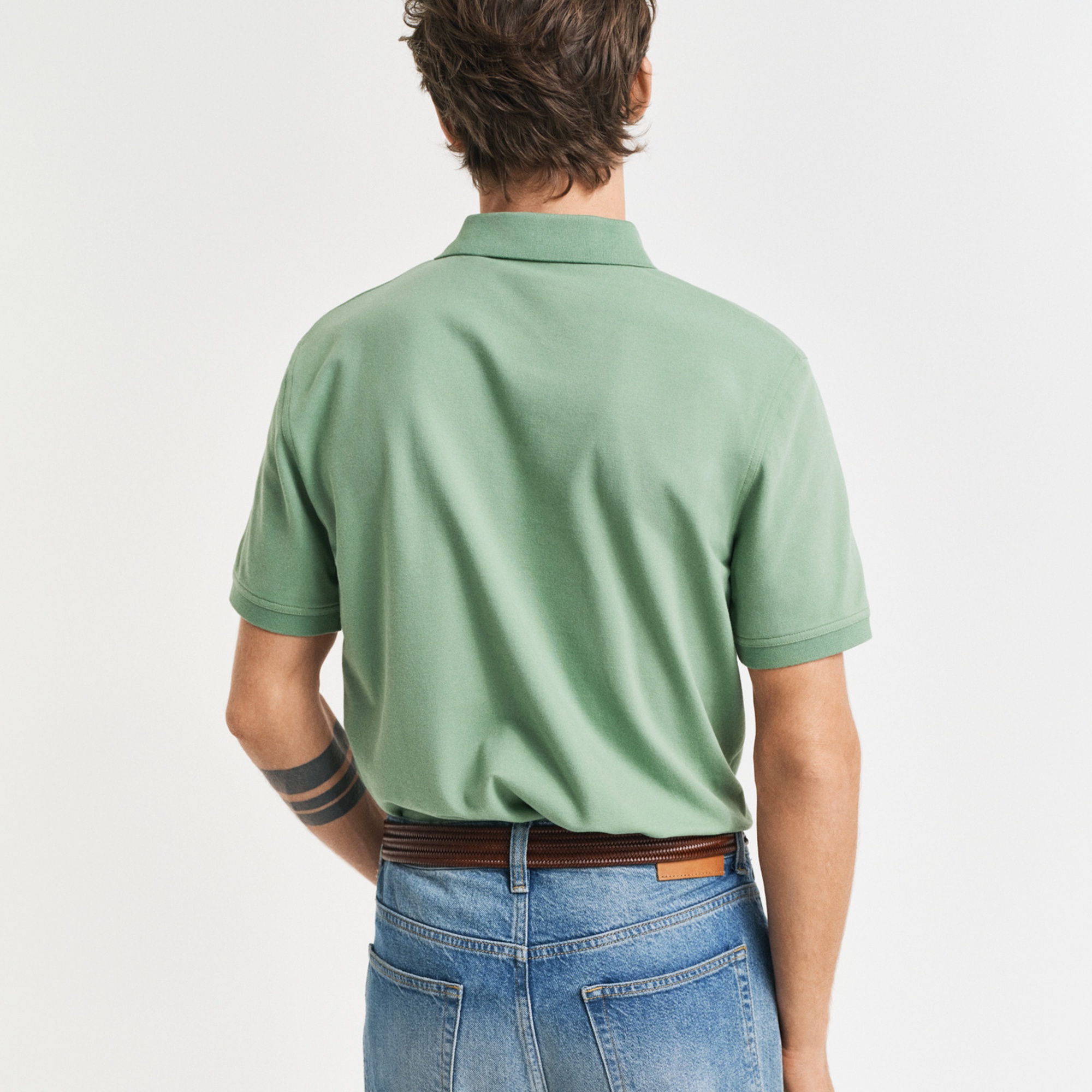 GANT Erkek Yeşil Regular Fit Polo