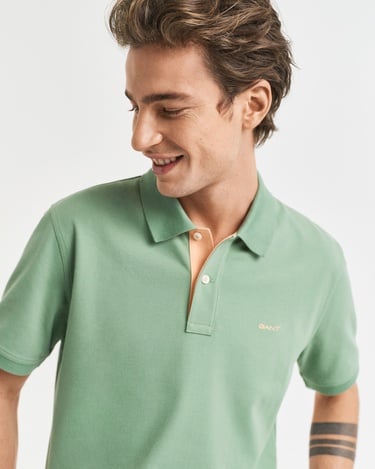  GANT Erkek Yeşil Regular Fit Polo