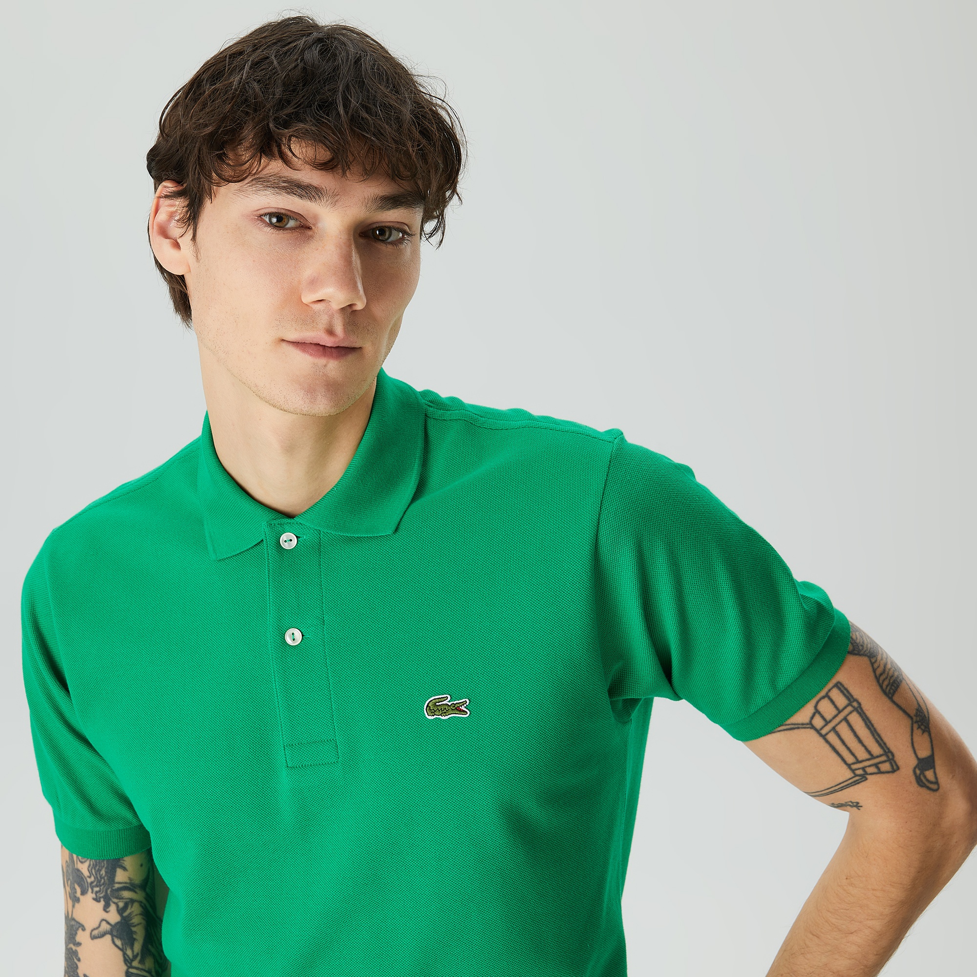 Lacoste L.12.12 Erkek Classic Fit Yeşil Polo
