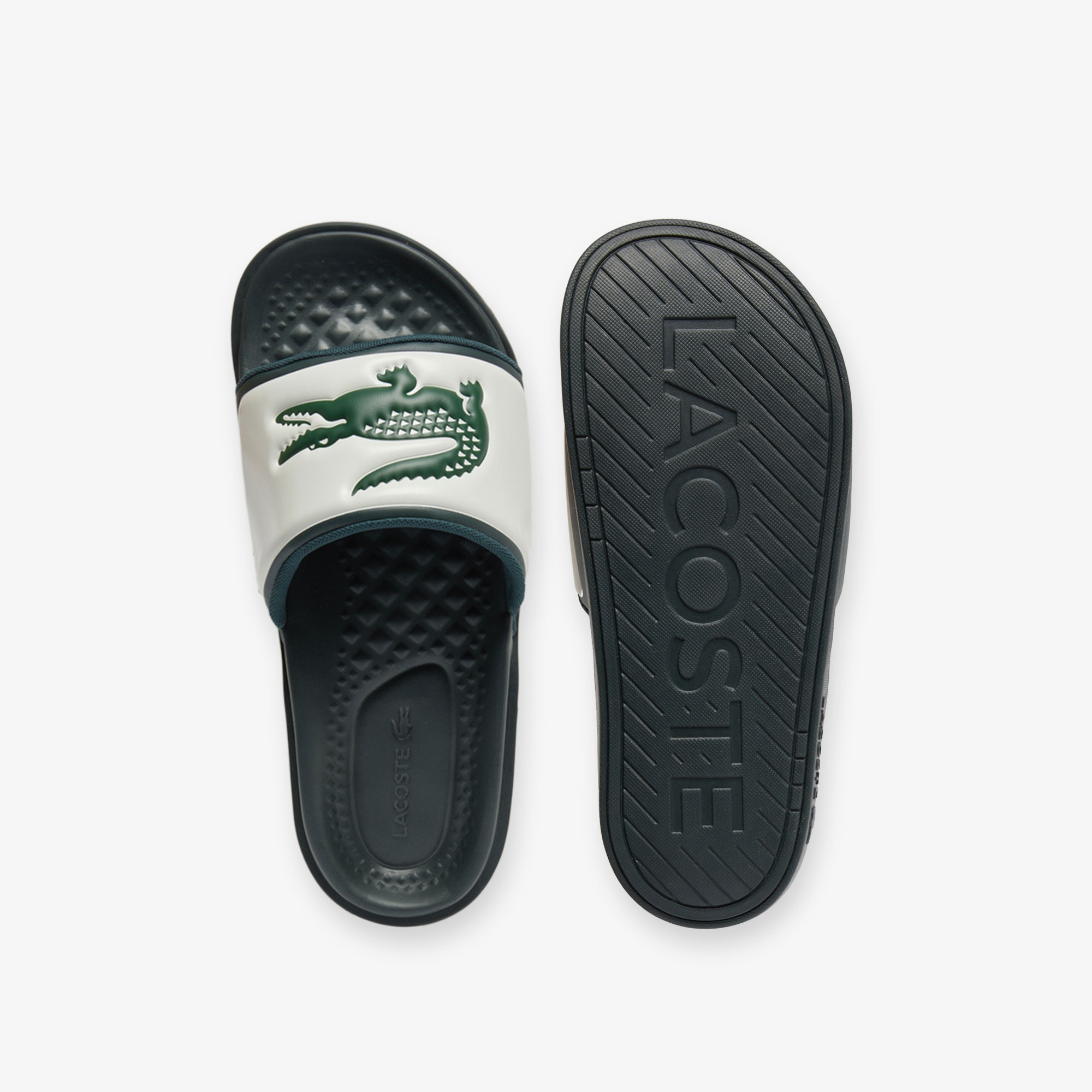 Lacoste Serve Slide Dual Erkek Yeşil Terlik