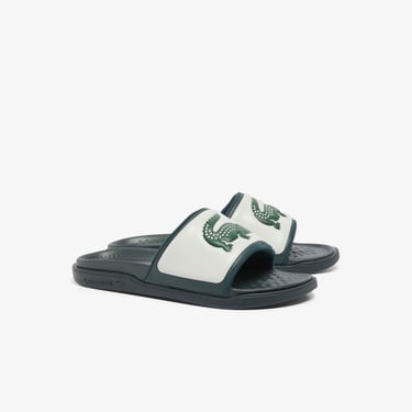  Lacoste Serve Slide Dual Erkek Yeşil Terlik