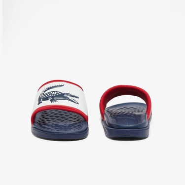  Lacoste Serve Slide Dual Erkek Lacivert Terlik
