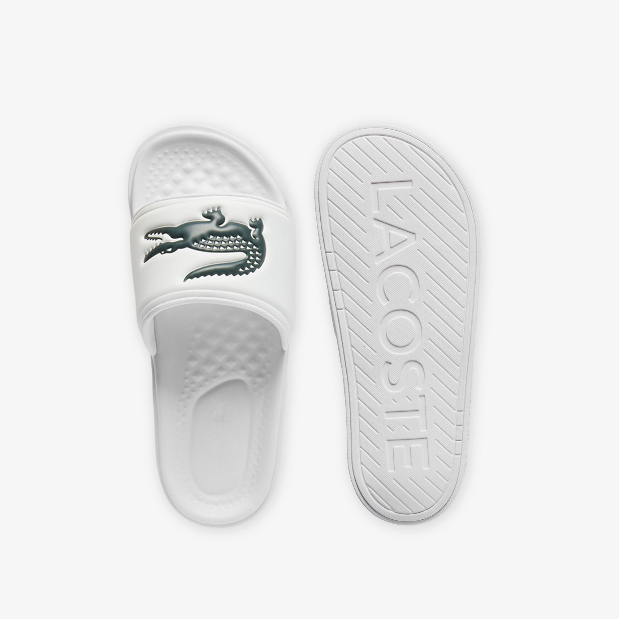 Lacoste Serve Slide Dual Erkek Beyaz Terlik